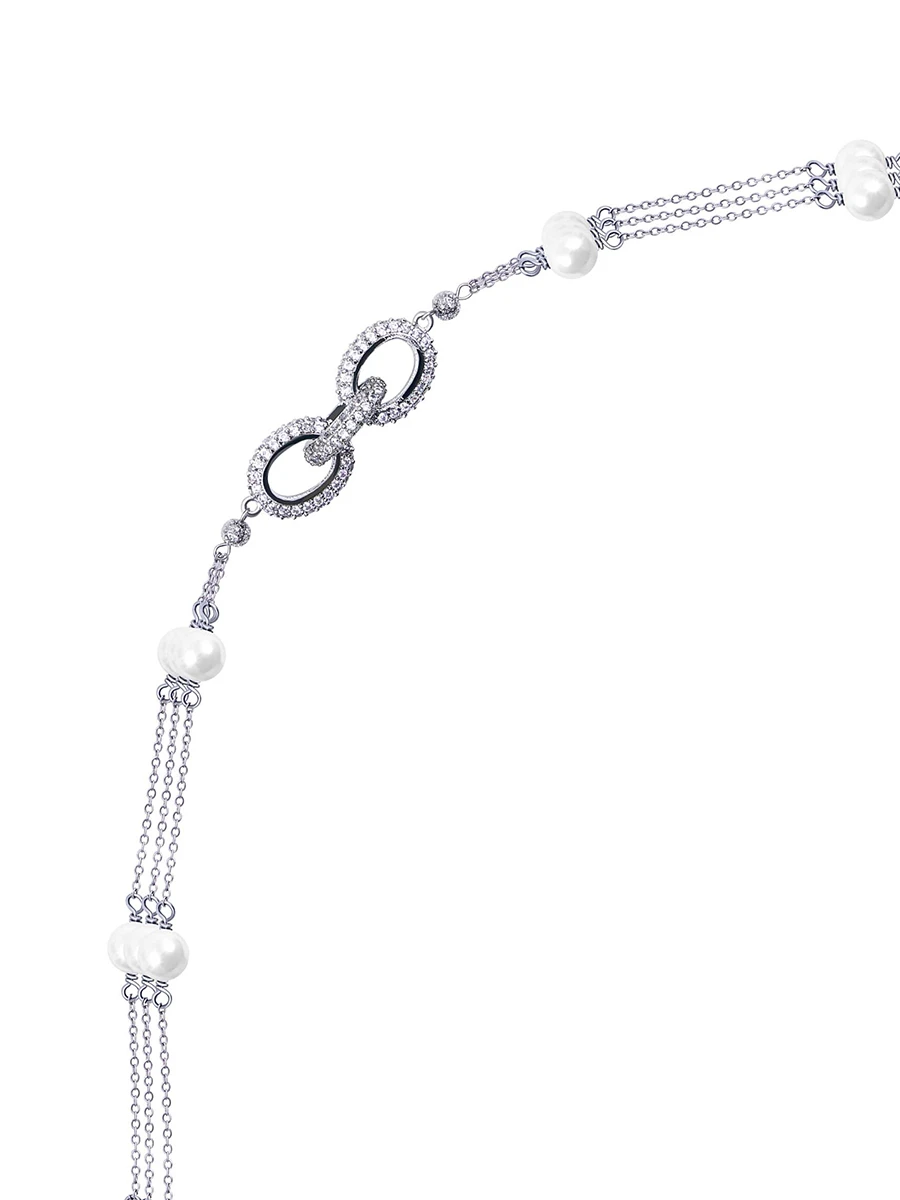 Колье жемчужный водопад