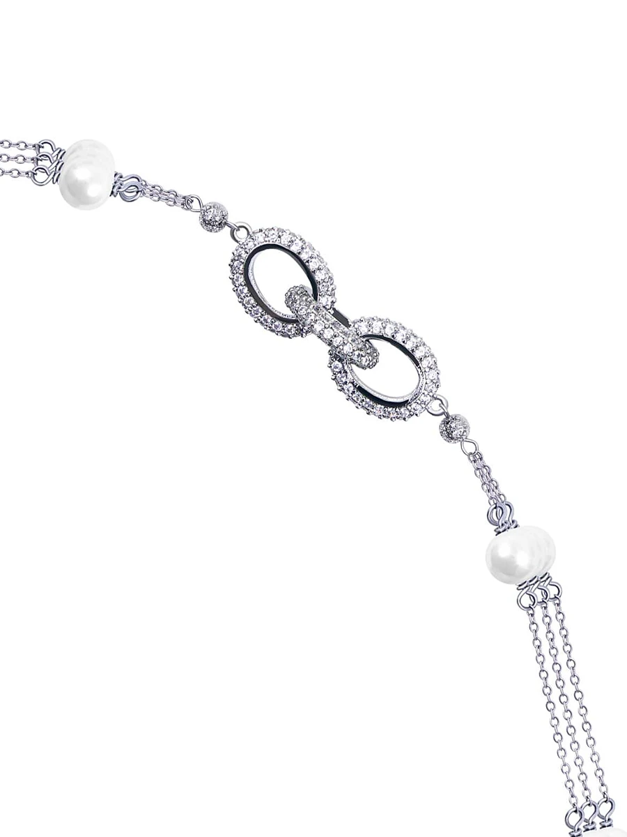 Колье жемчужный водопад