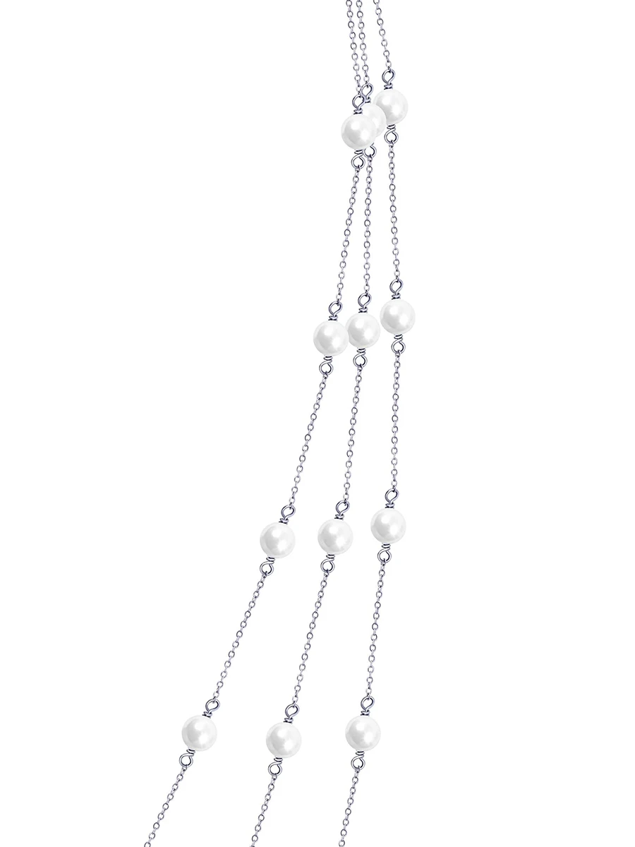 Колье жемчужный водопад