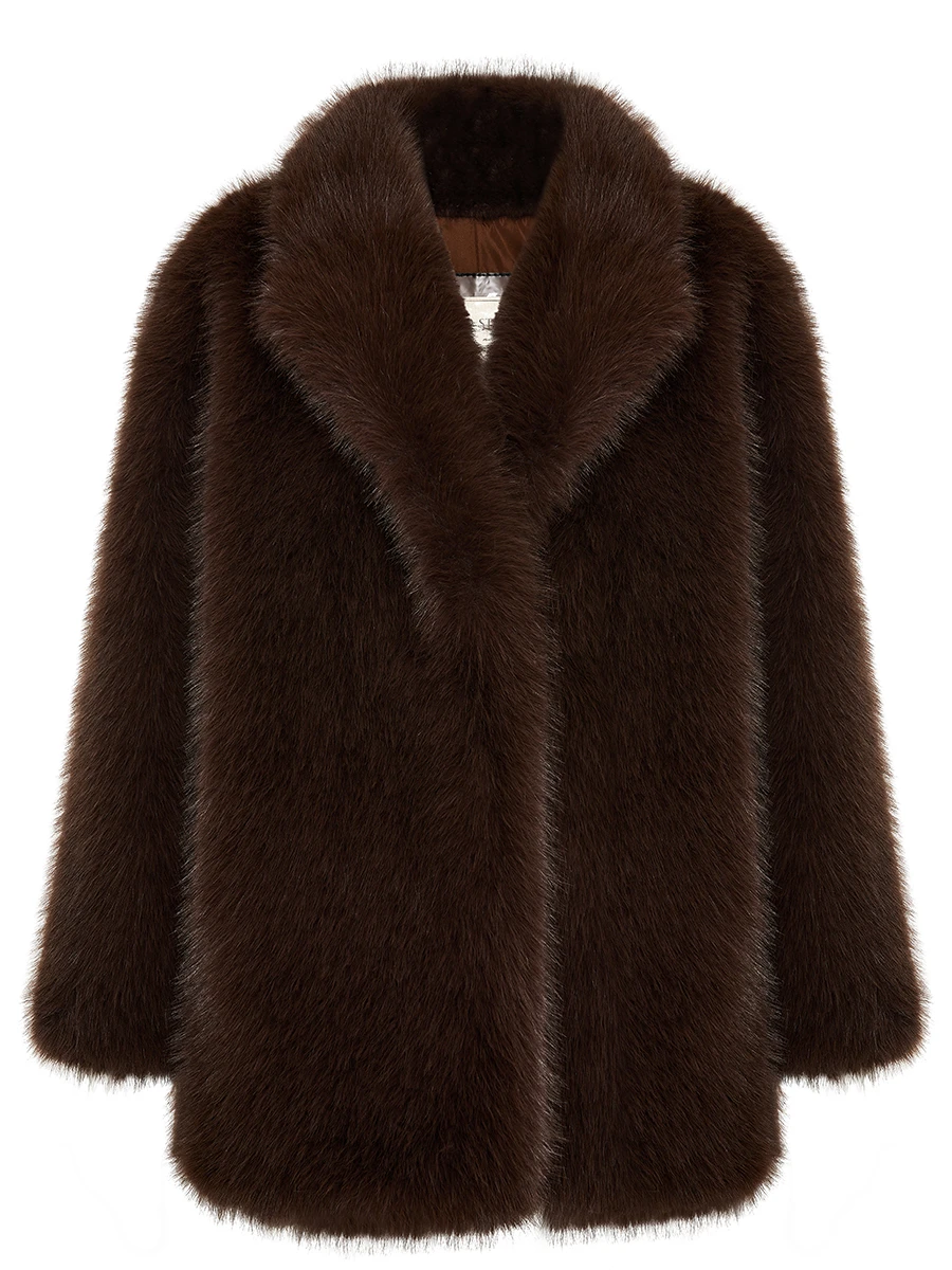 Шуба из экомеха