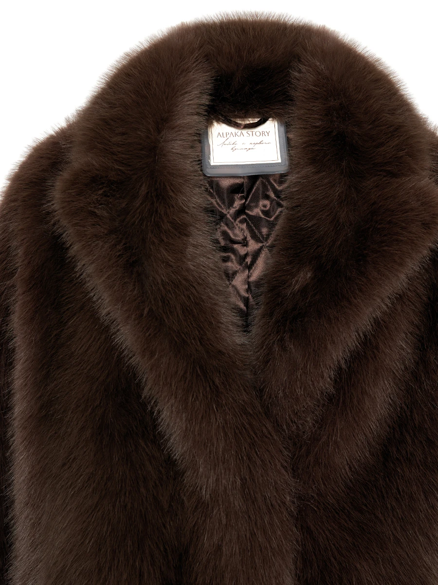 Шуба из экомеха