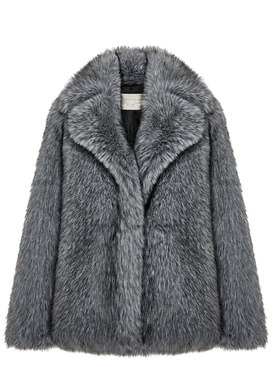 Шуба из экомеха