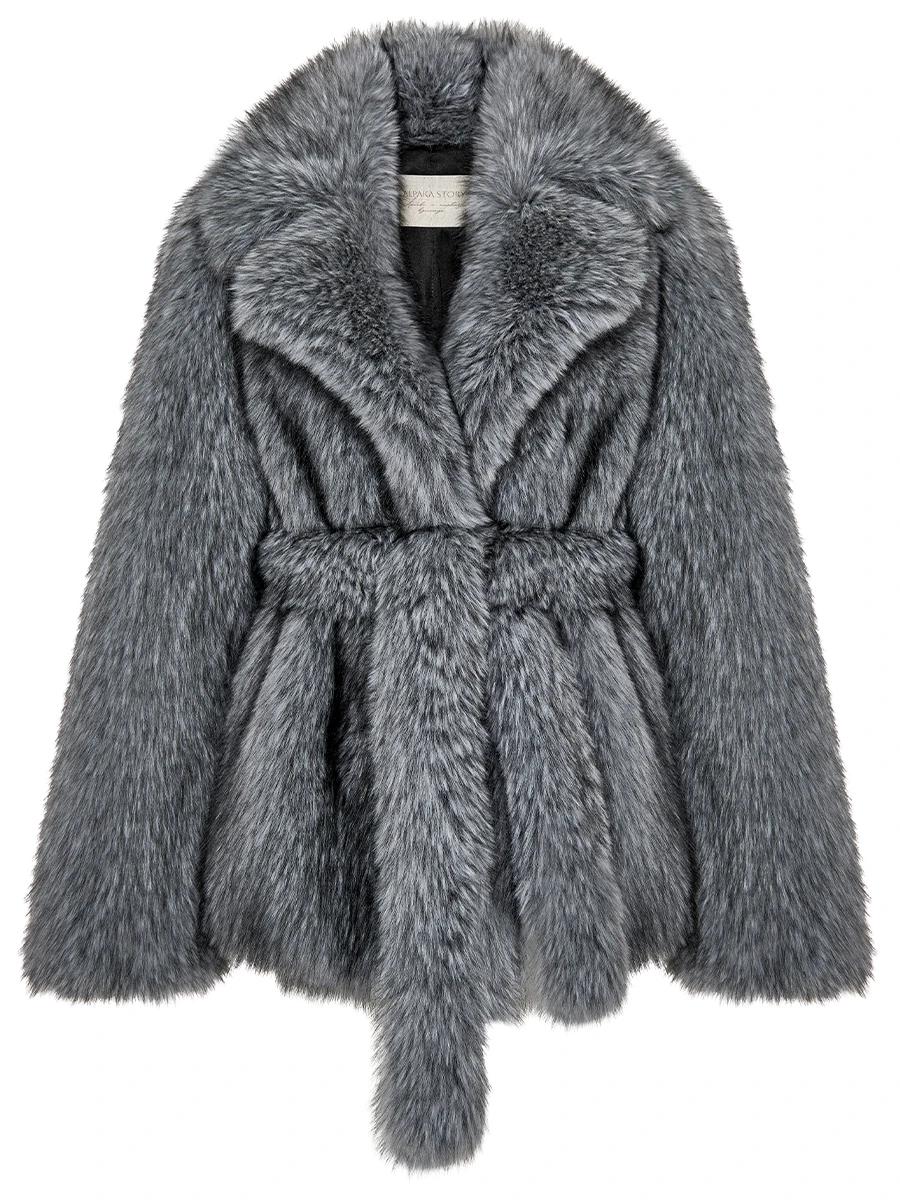 Шуба из экомеха