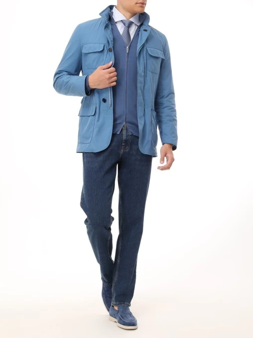 Джинсы Regular Taper хлопковые BOSS