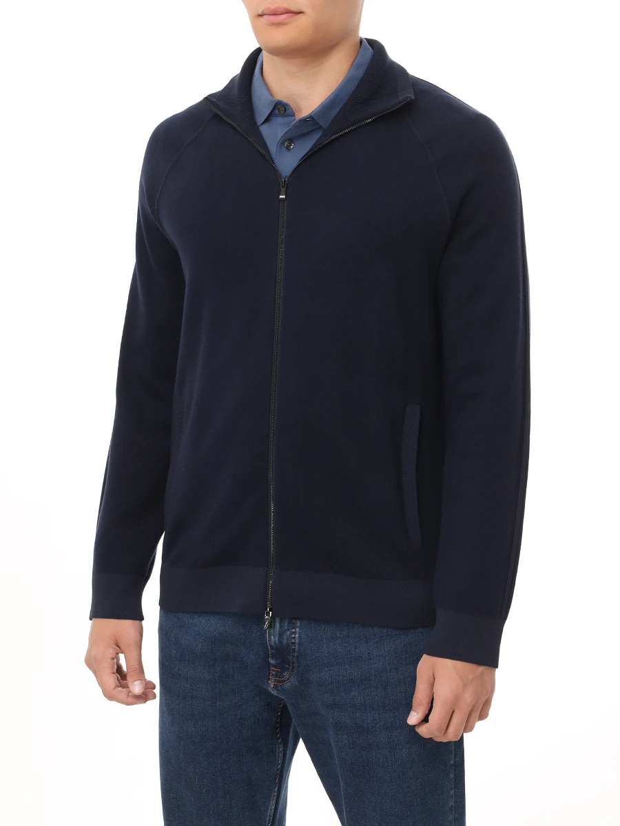 Кардиган из хлопка и шерсти