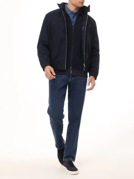 Кардиган из хлопка и шерсти BOSS