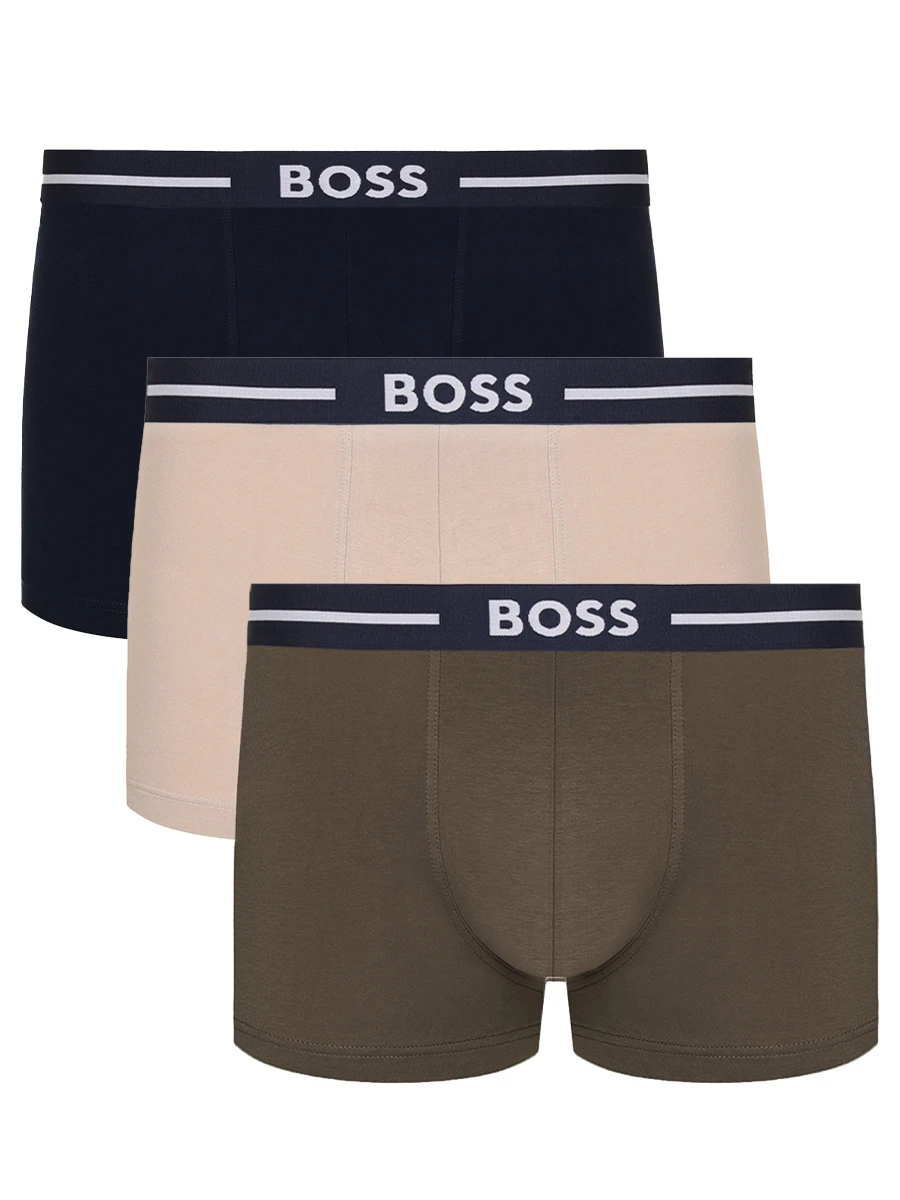 Набор из трех хлопковых трусов-боксеров