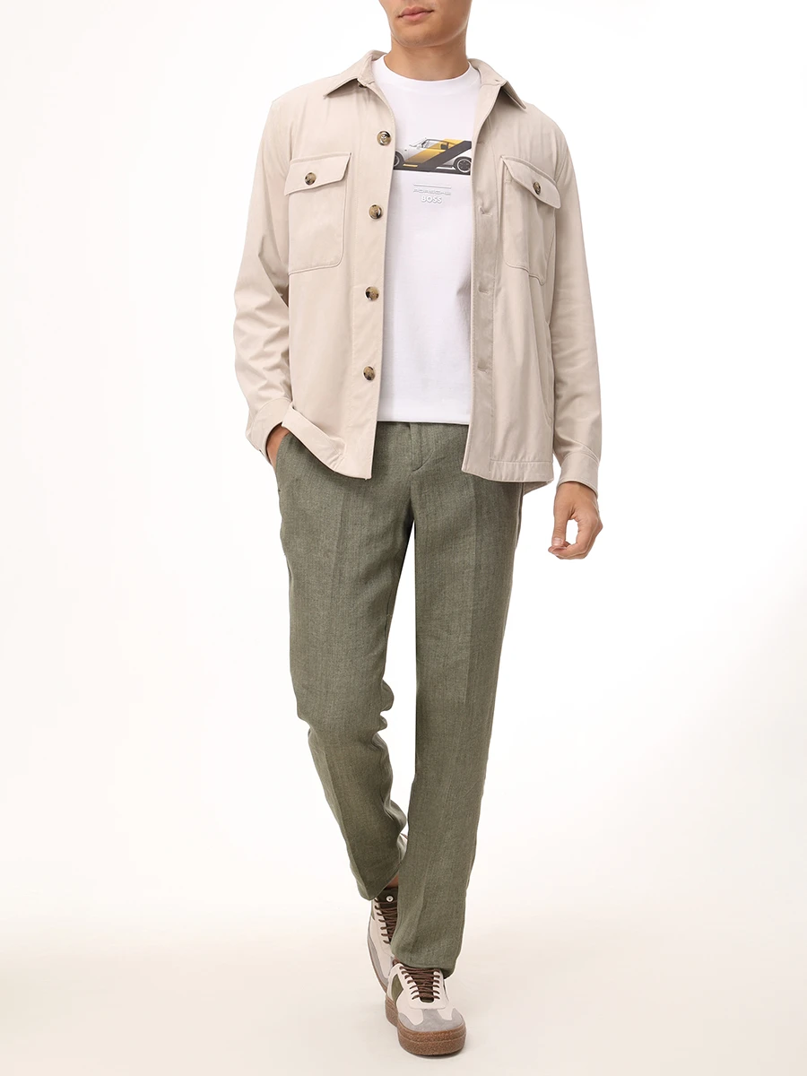 Рубашка Relaxed Fit однотонная