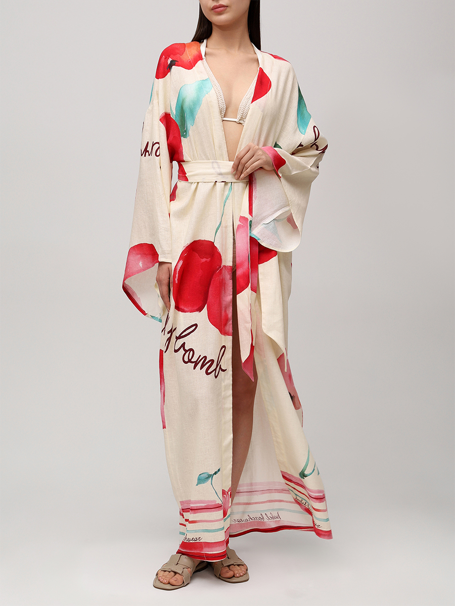 Платье изо льна и вискозы