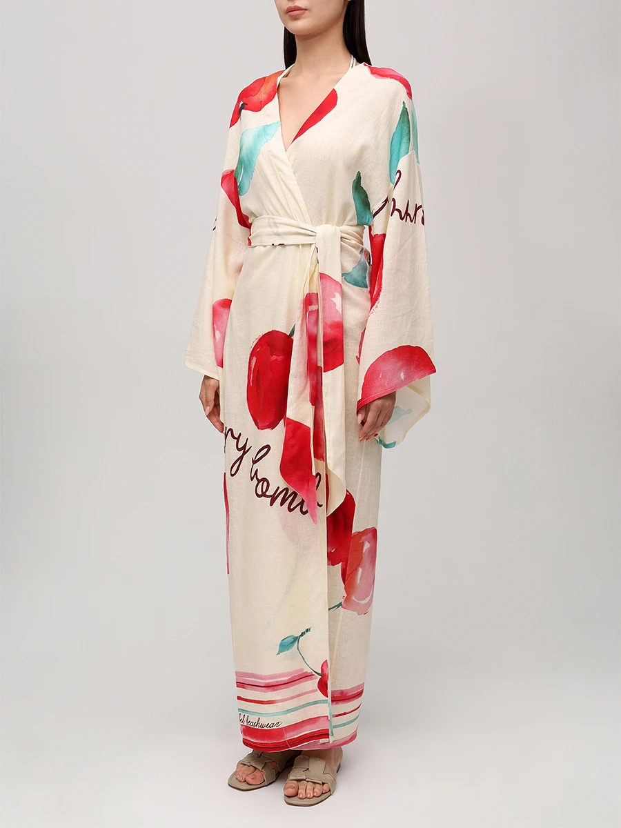 Платье изо льна и вискозы