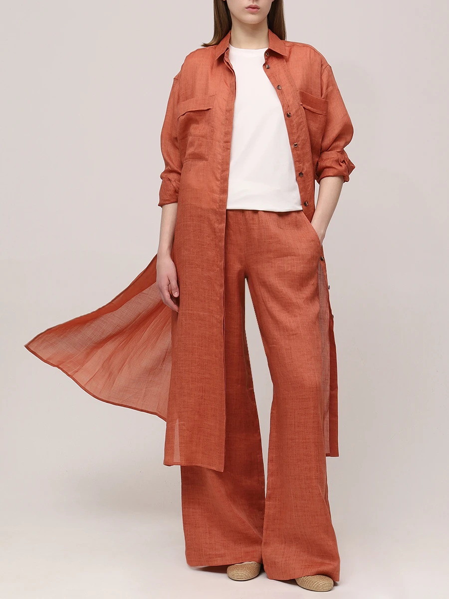 Рубашка удлиненная