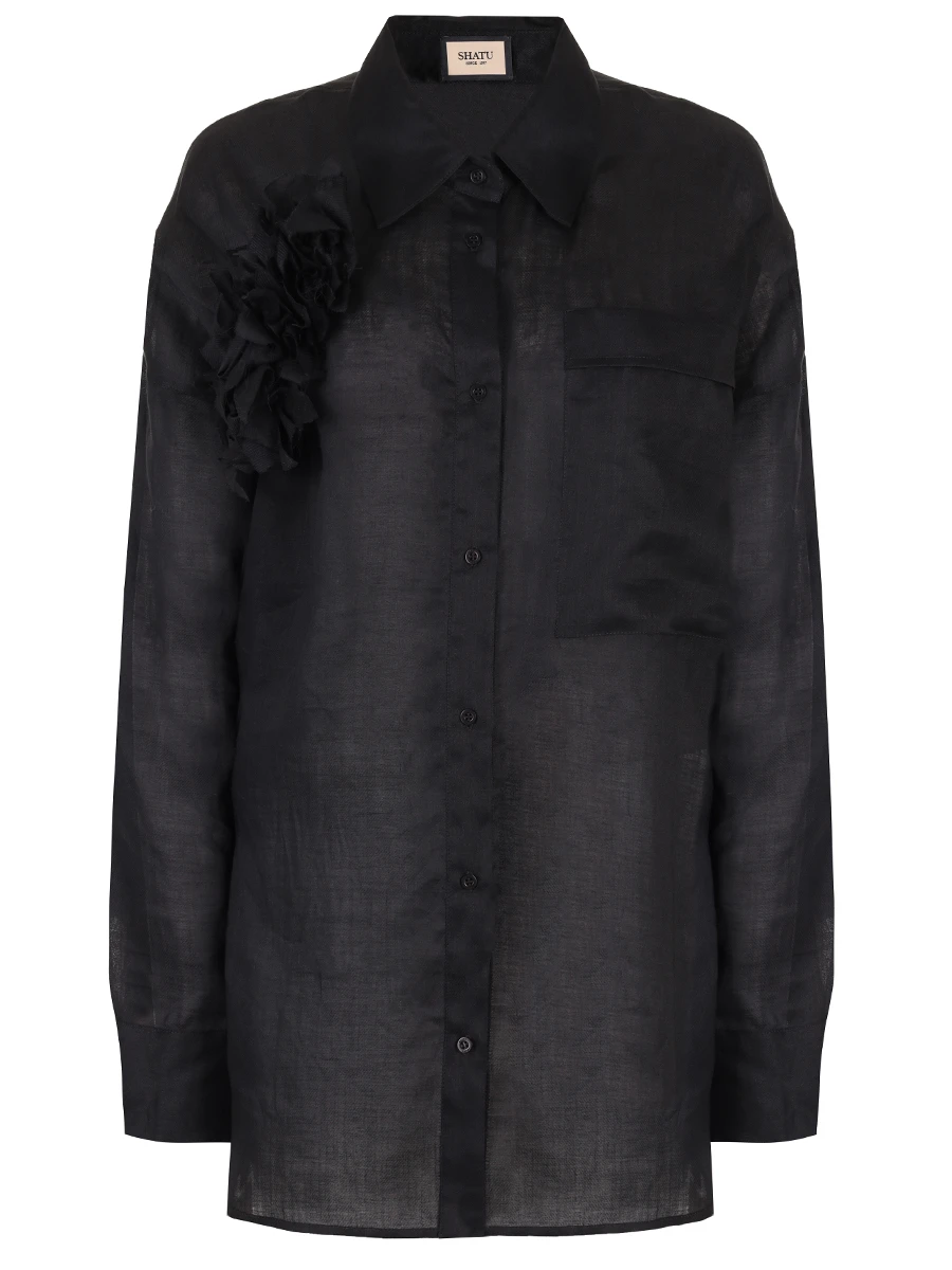 Блуза однотонная