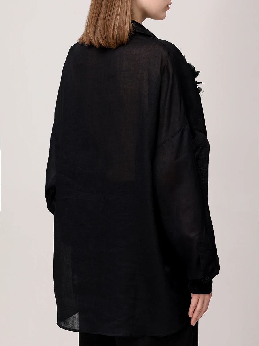 Блуза однотонная