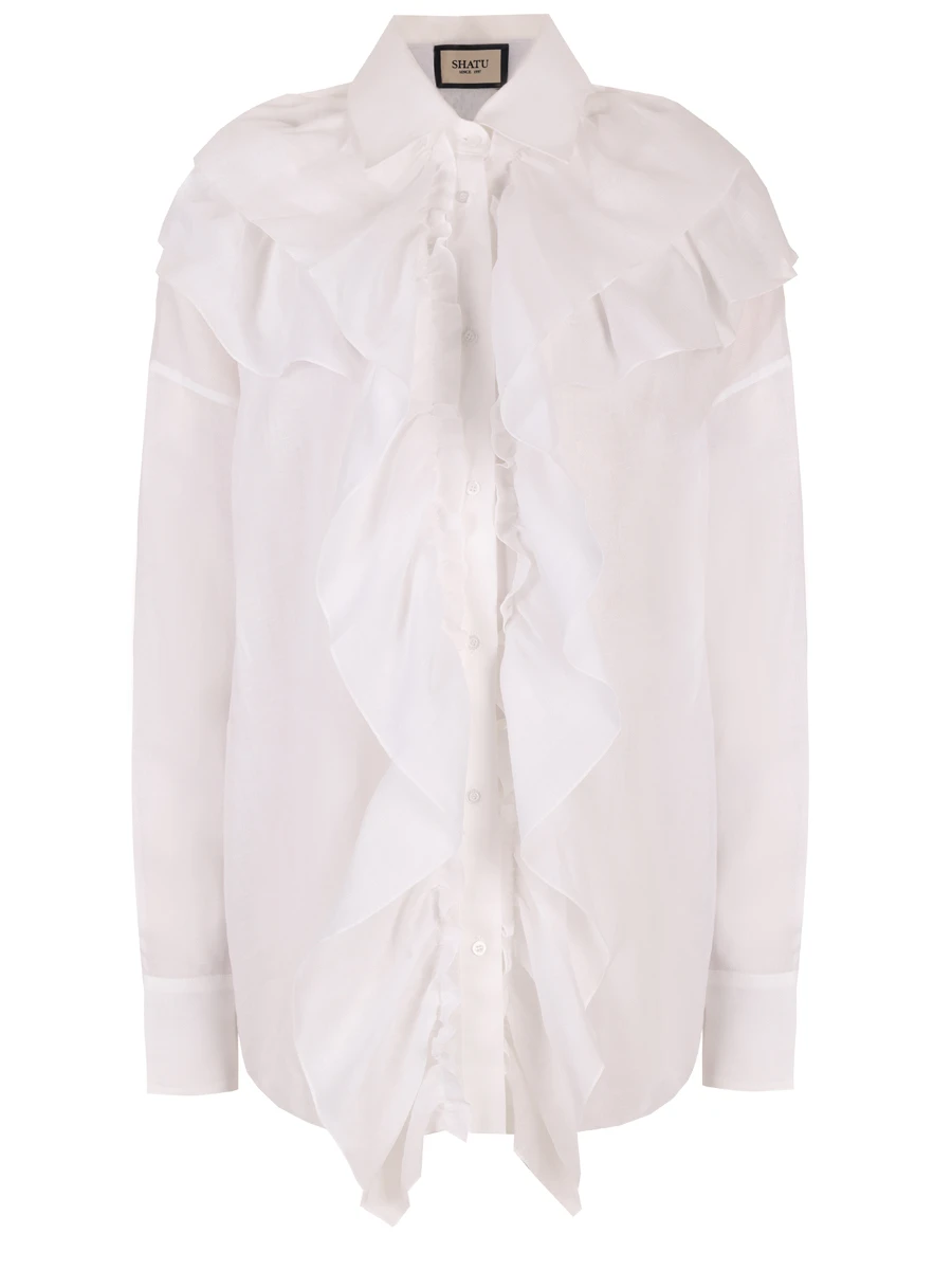 Блуза с рюшами