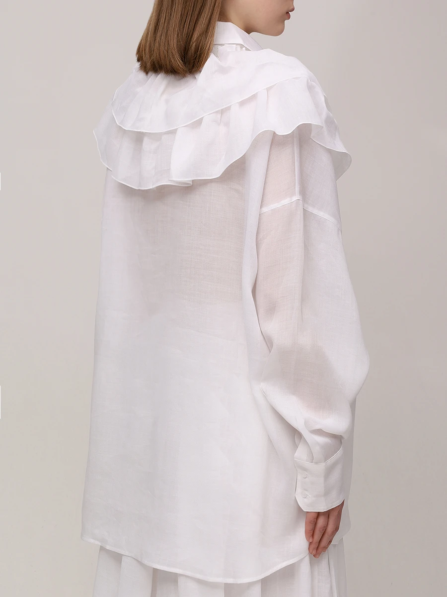 Блуза с рюшами