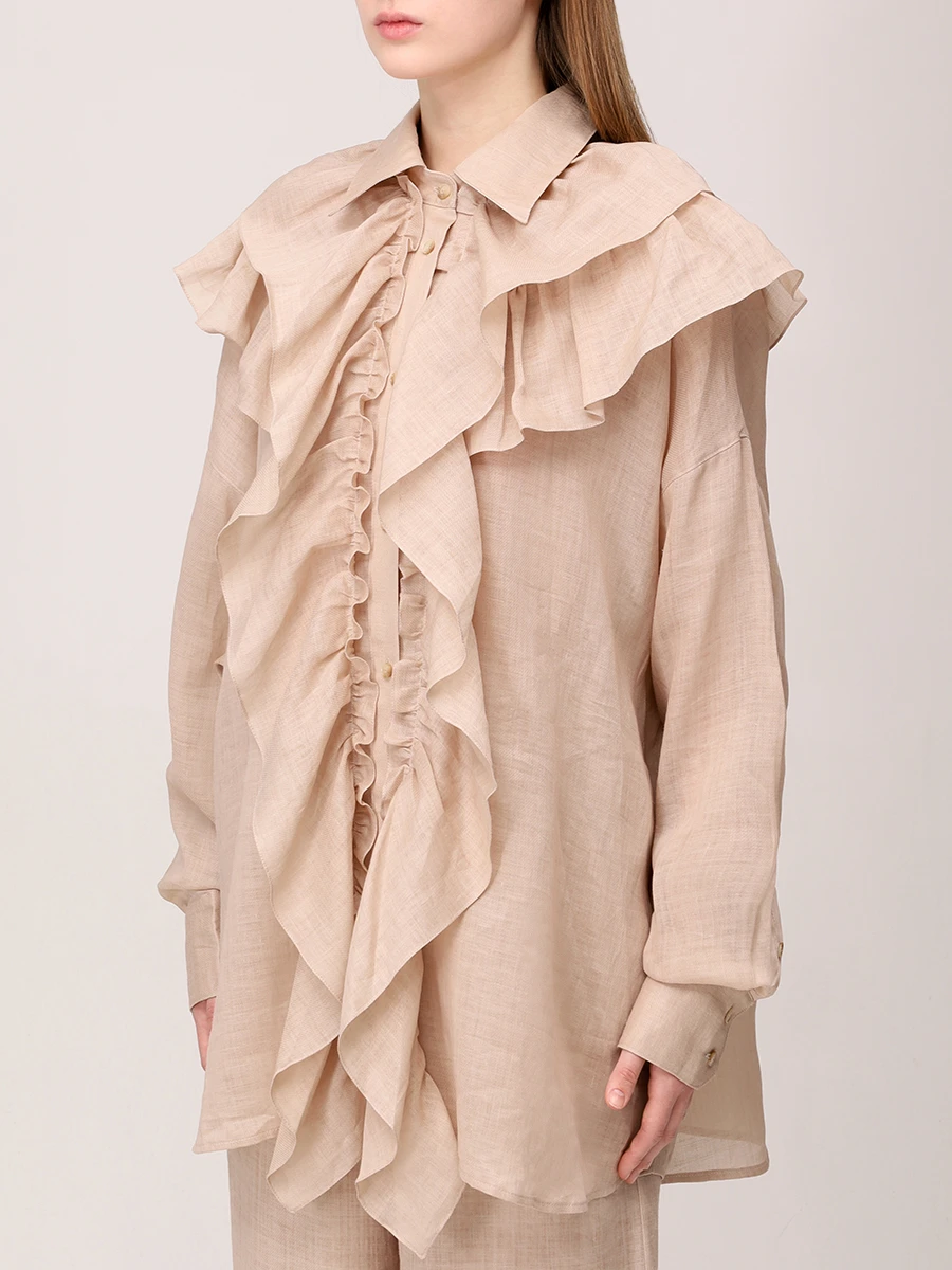 Блуза с рюшами