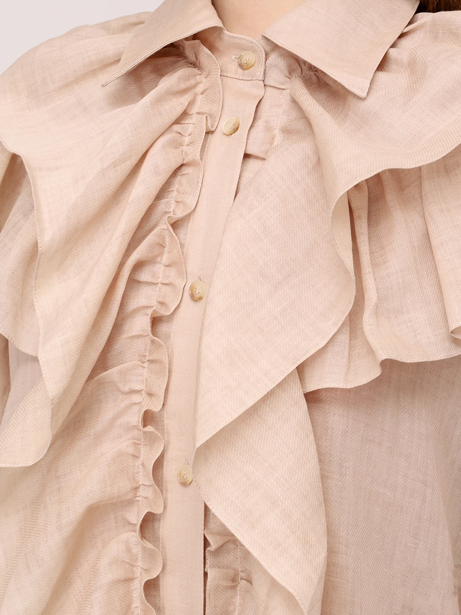 Блуза с рюшами