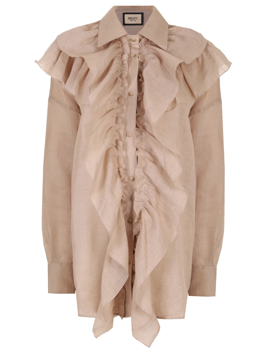 Блуза с рюшами