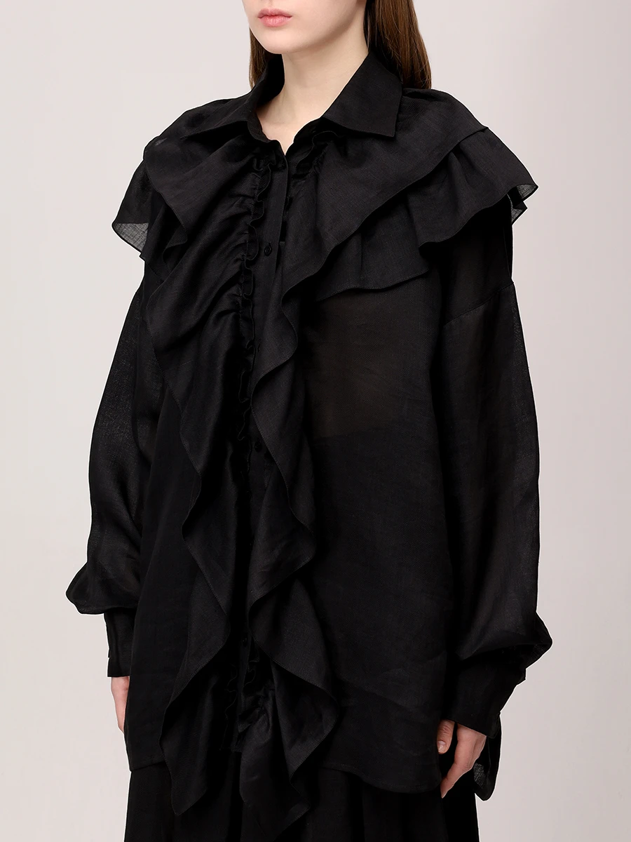 Блуза с рюшами