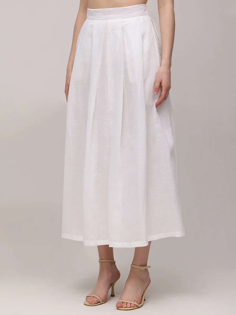 Юбка однотонная