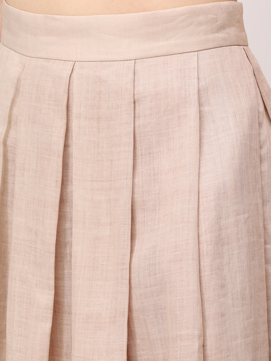 Юбка однотонная