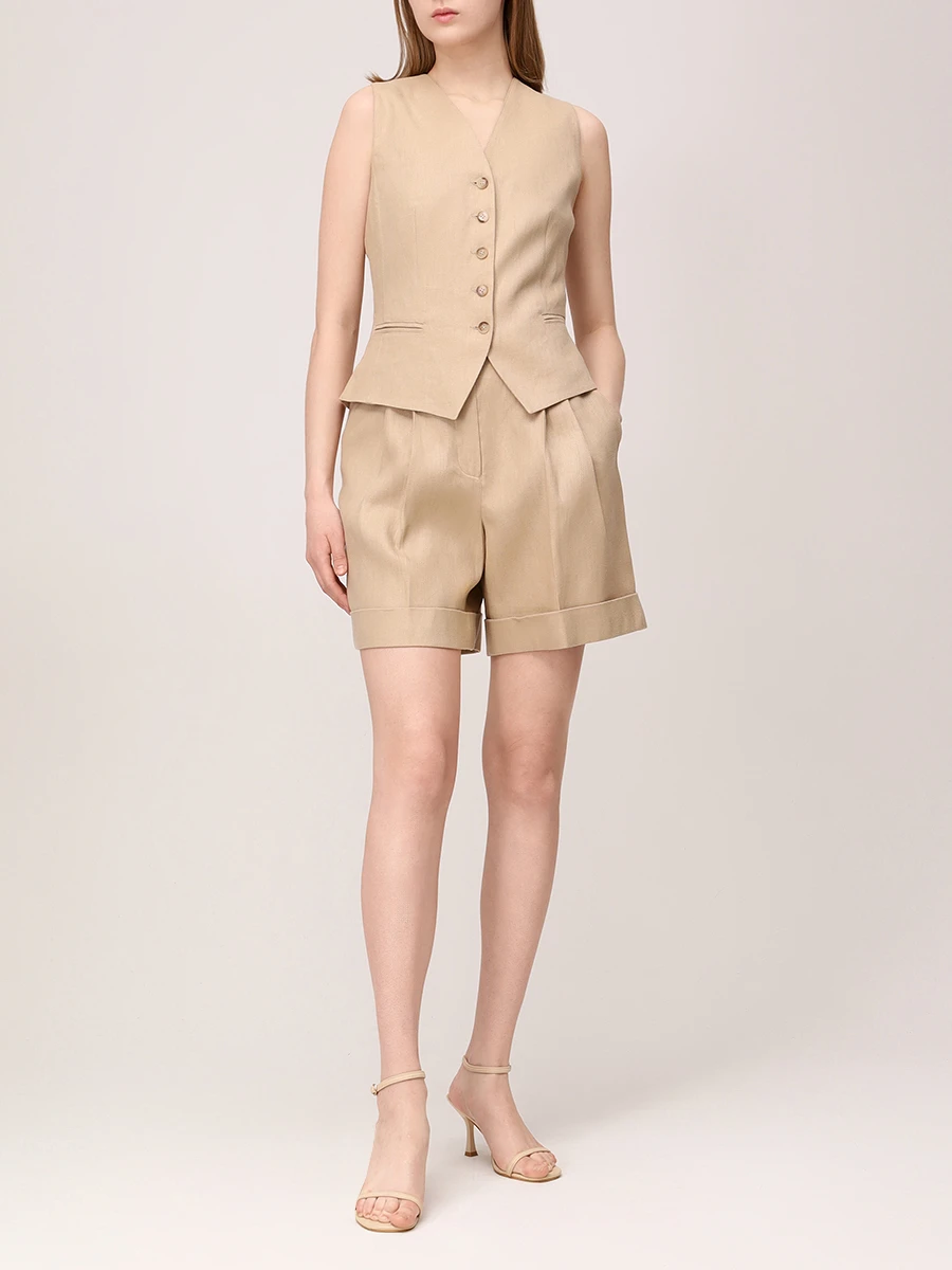 Бермуды льняные