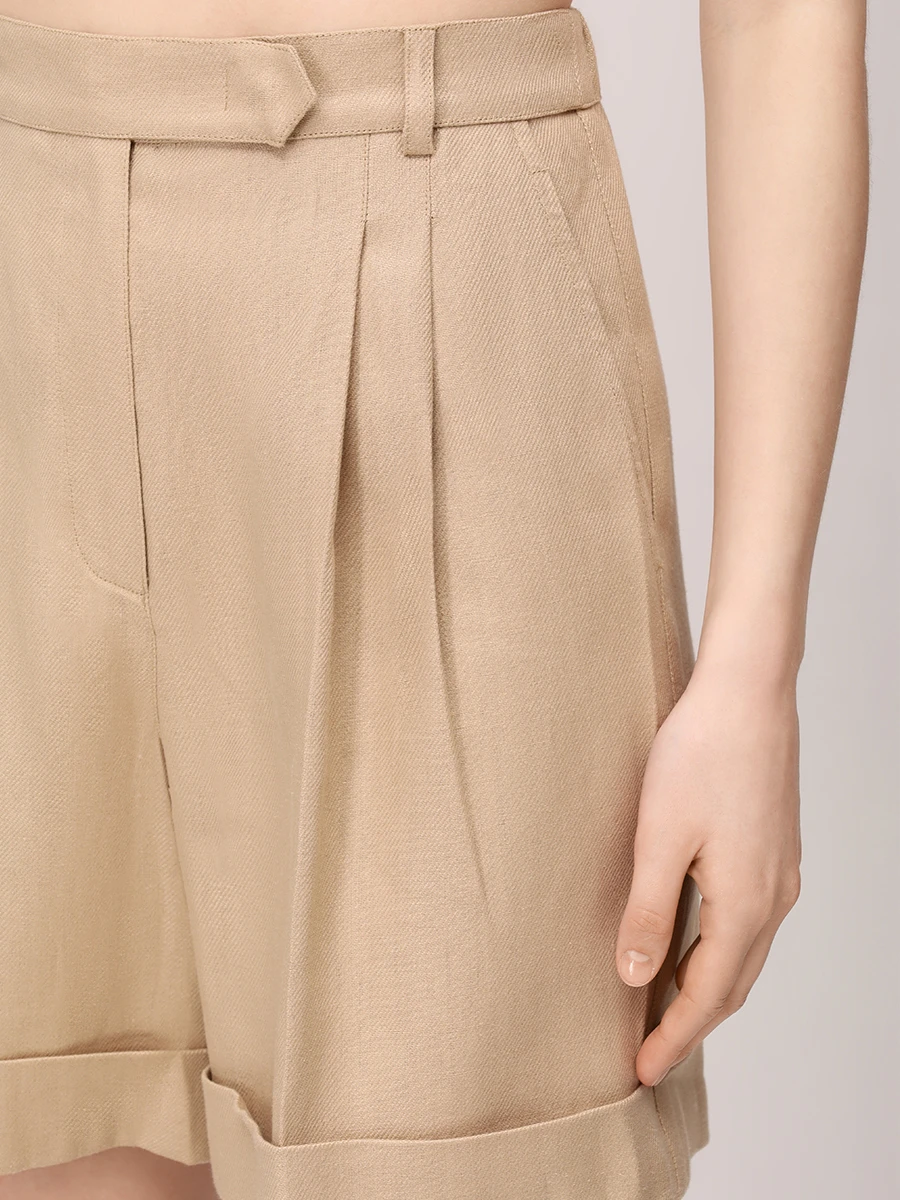 Бермуды льняные