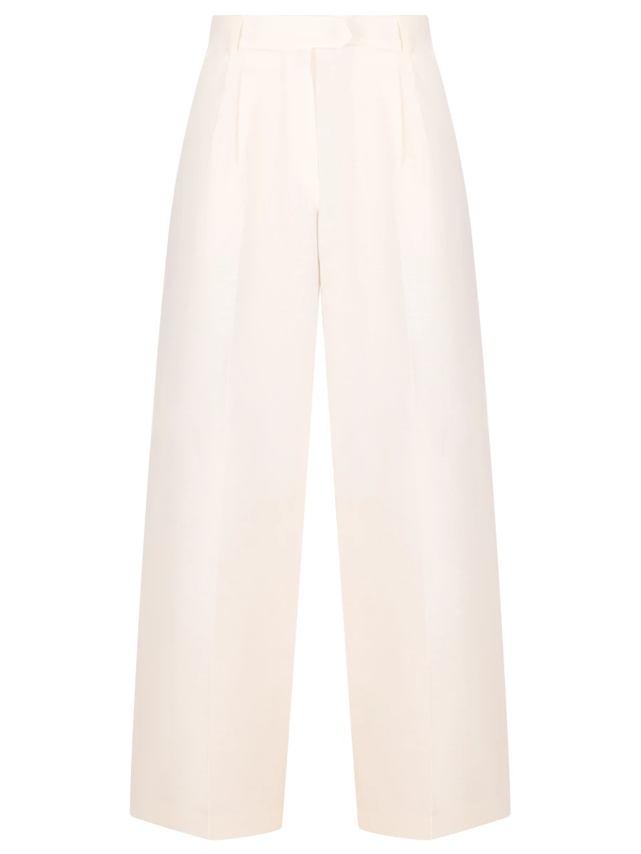 Брюки-палаццо льняные