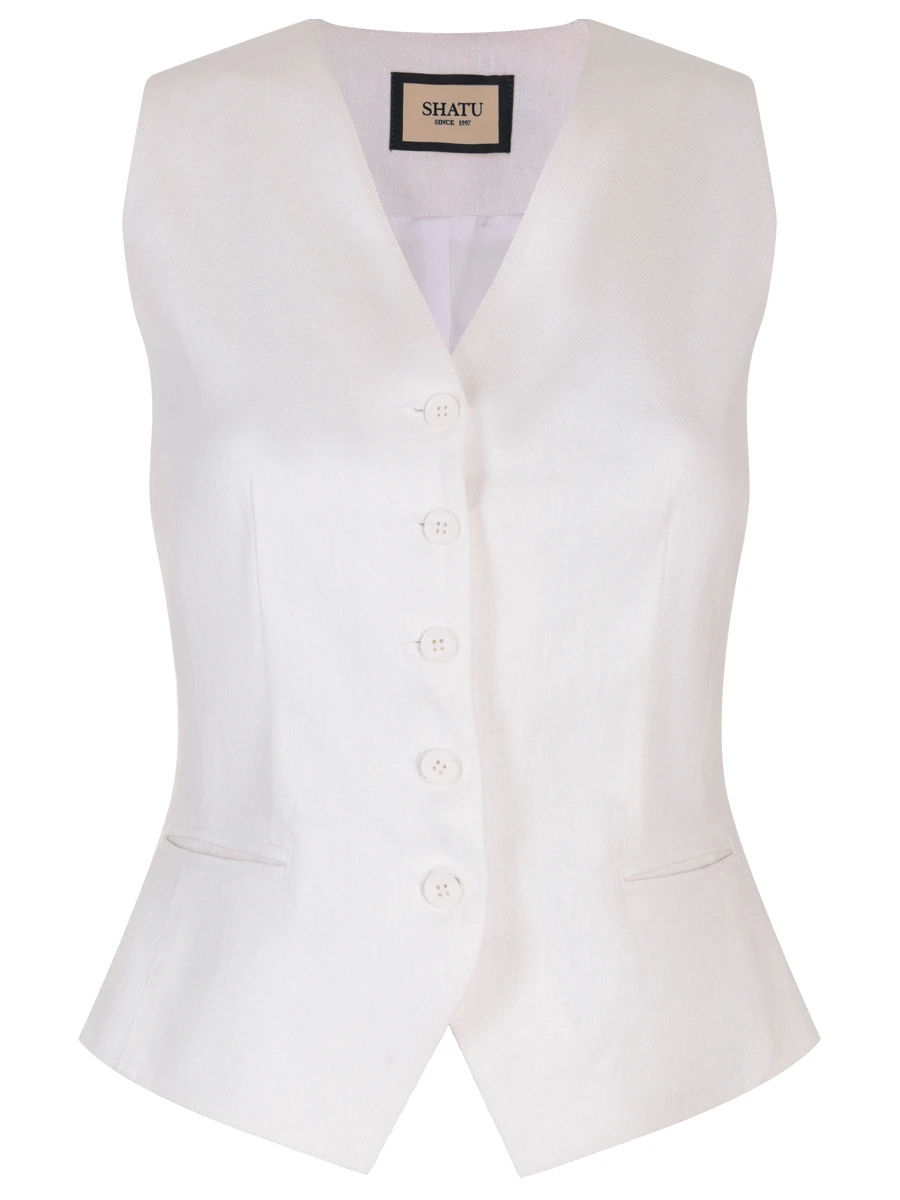 Жилет льняной