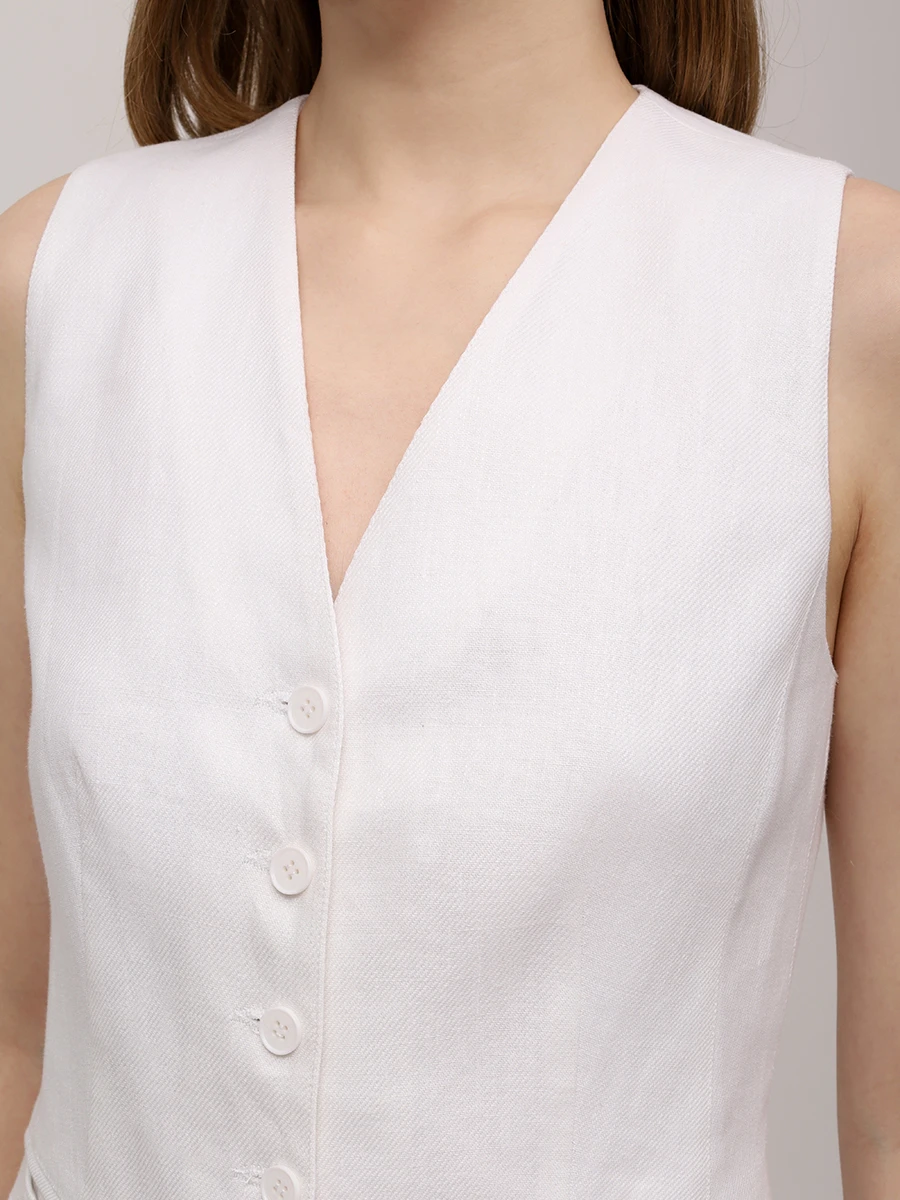 Жилет льняной