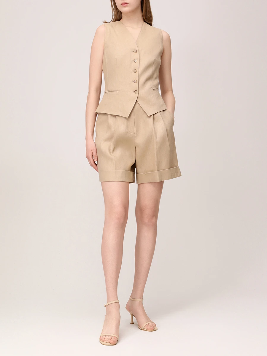 Жилет льняной