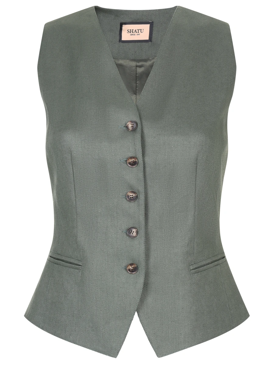 Жилет льняной