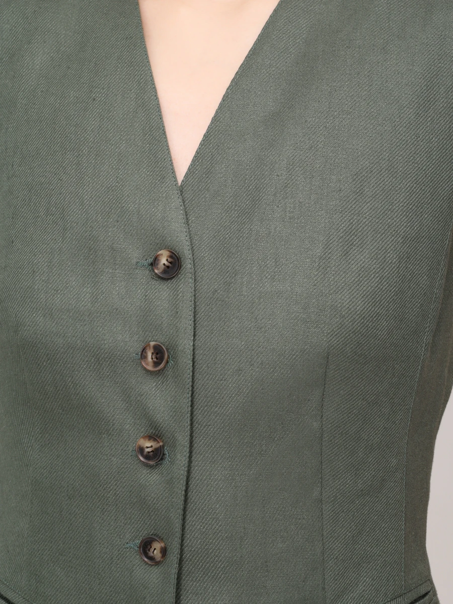 Жилет льняной