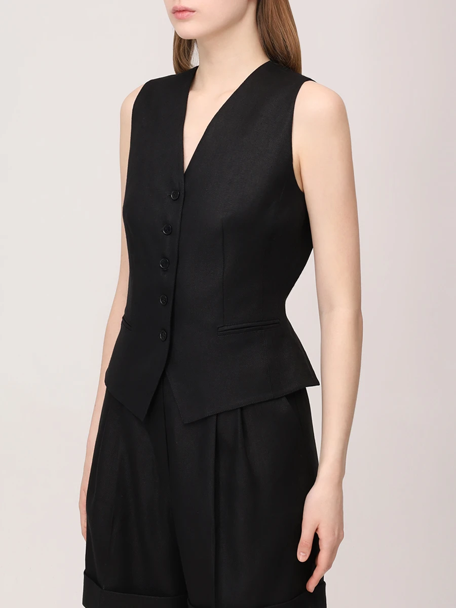 Жилет льняной