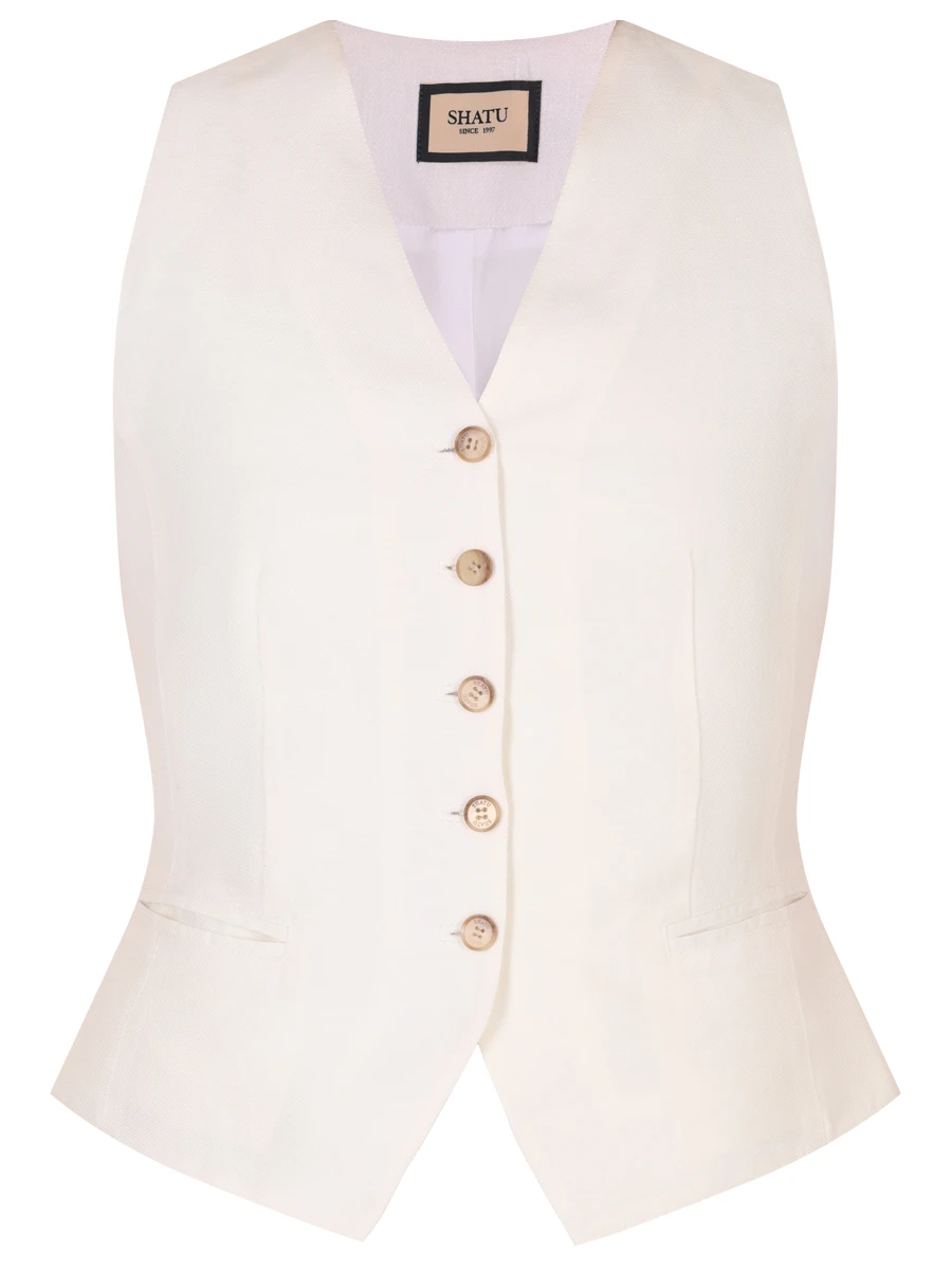 Жилет льняной