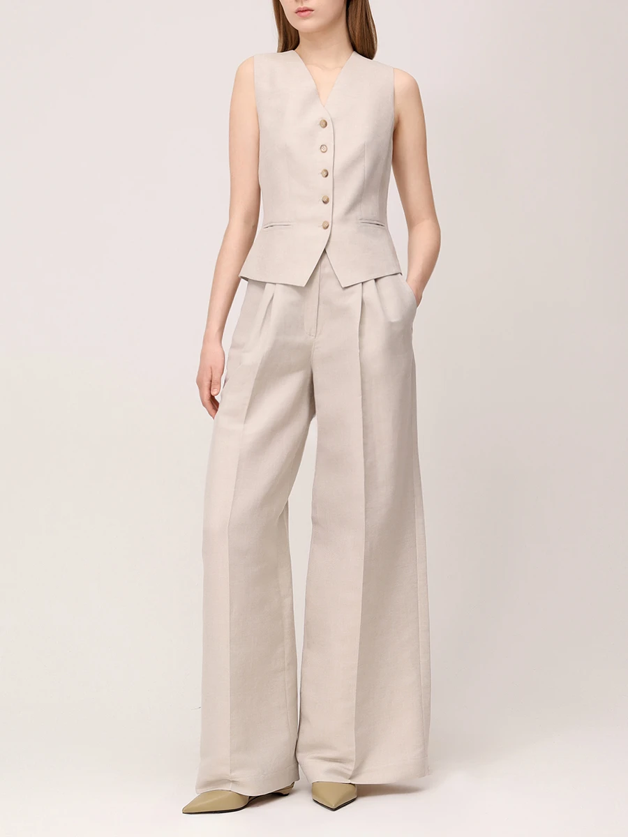 Жилет льняной