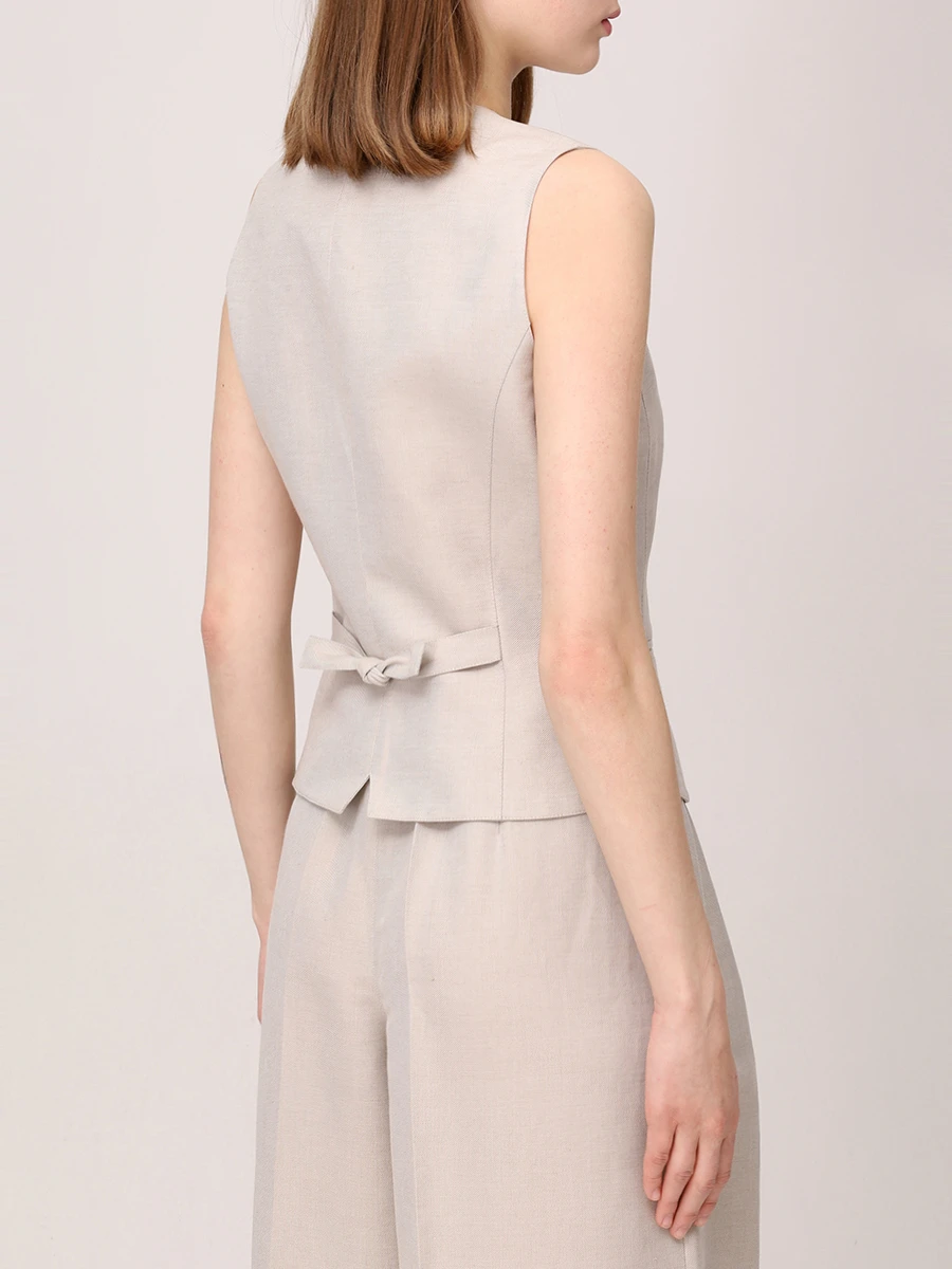 Жилет льняной