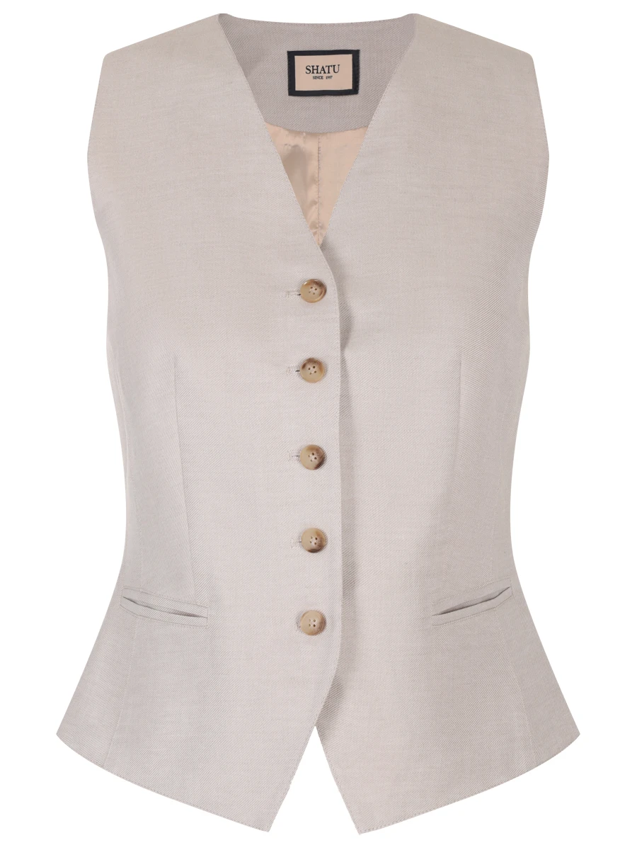 Жилет льняной