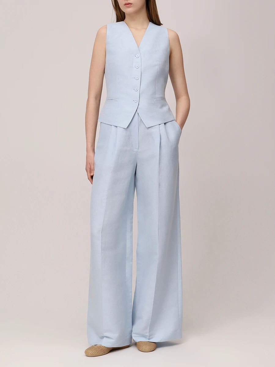 Жилет льняной