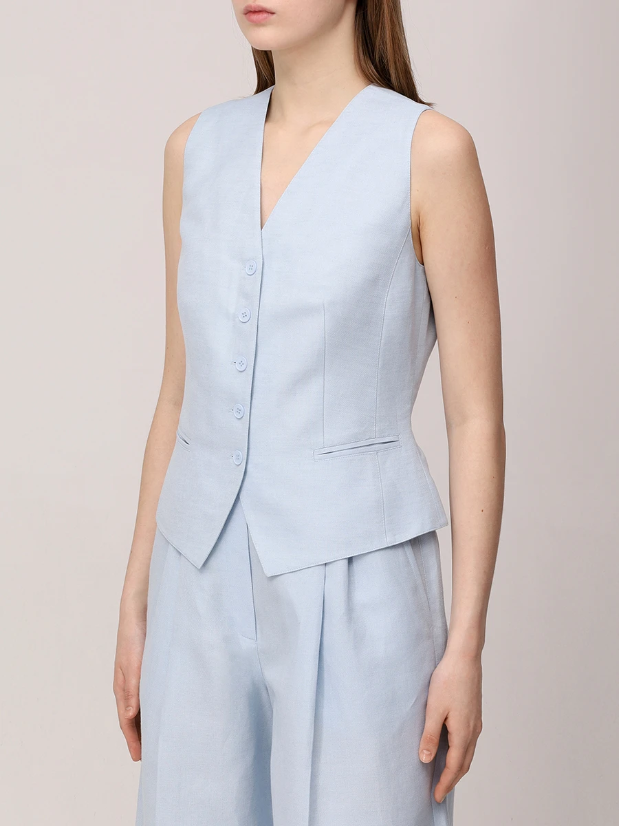 Жилет льняной