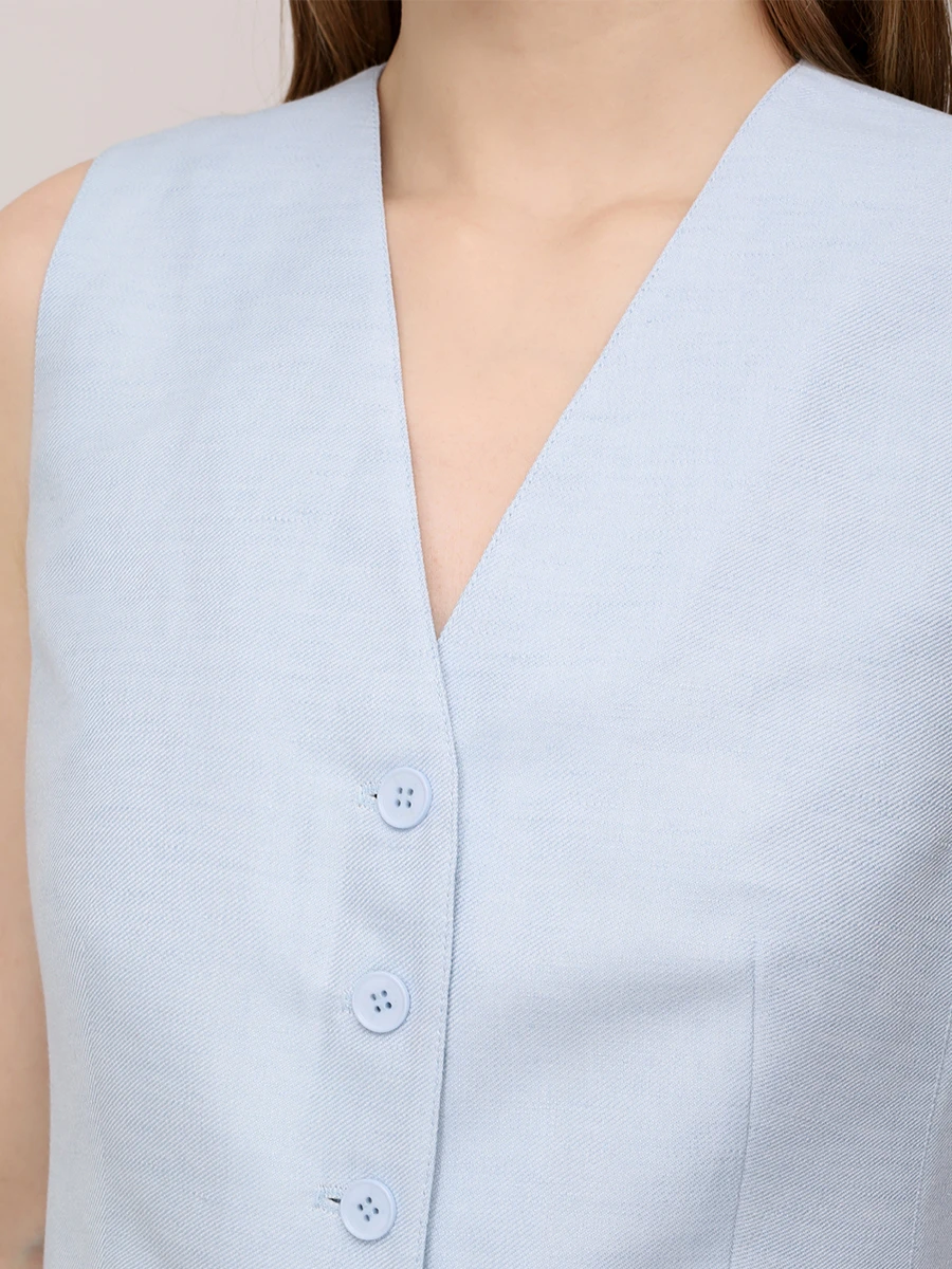 Жилет льняной