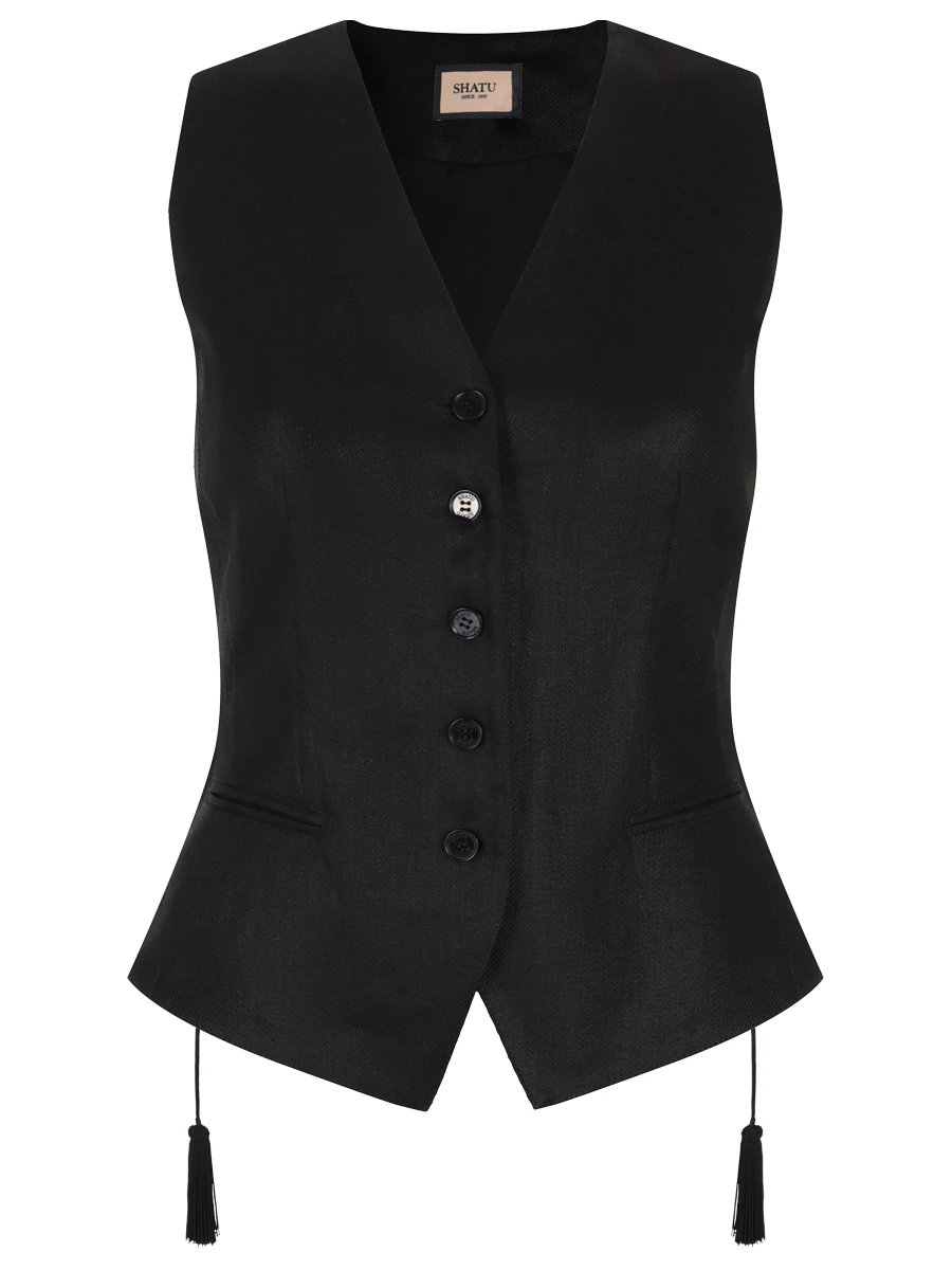 Жилет льняной