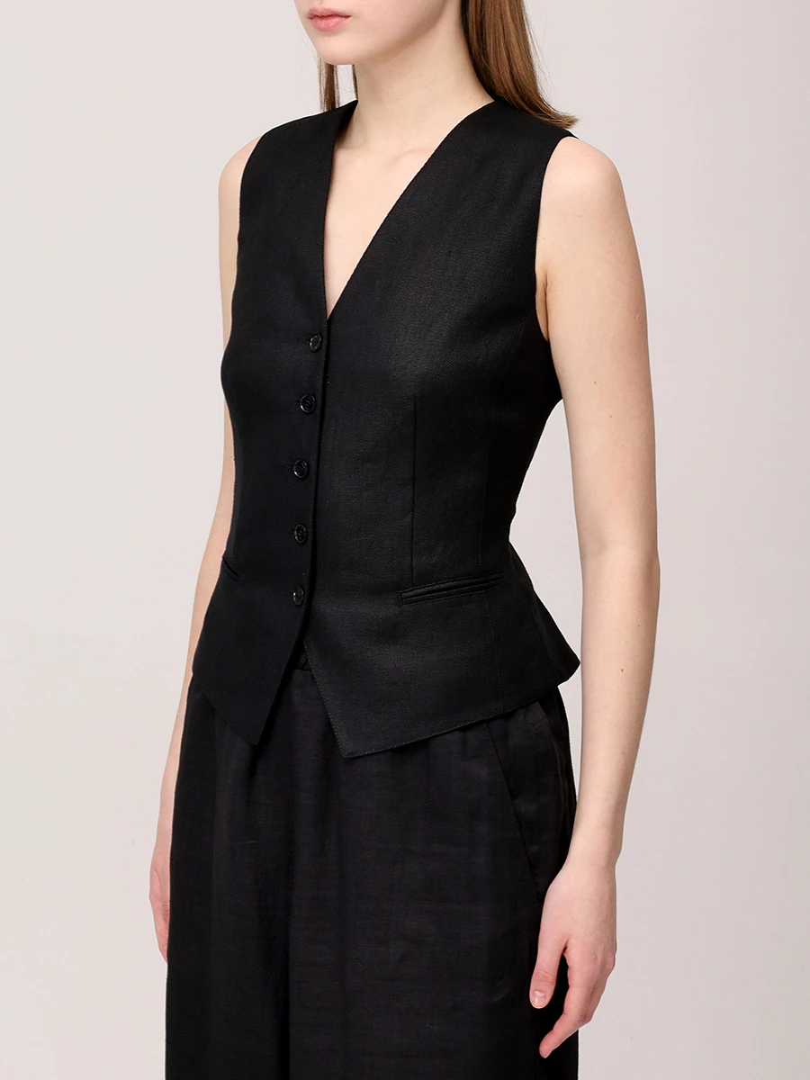 Жилет льняной