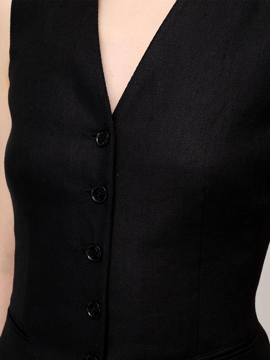 Жилет льняной