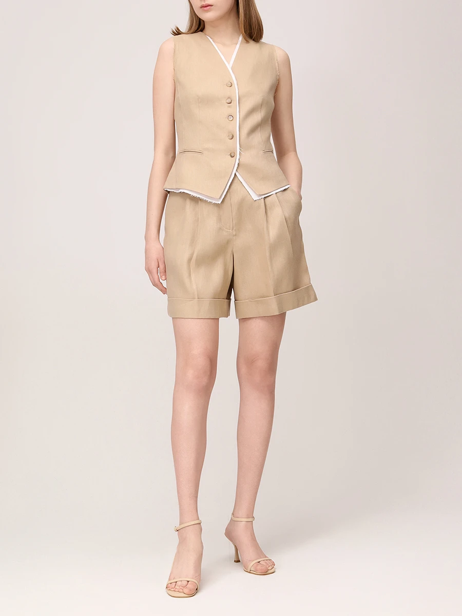 Жилет льняной