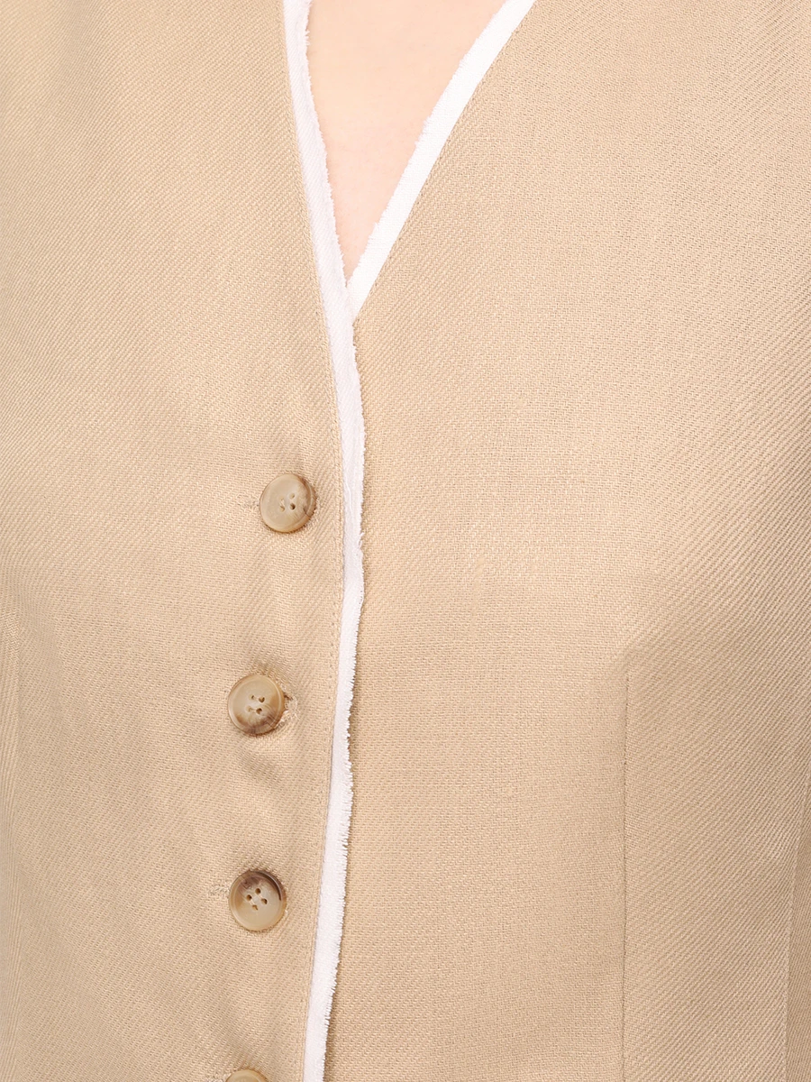 Жилет льняной