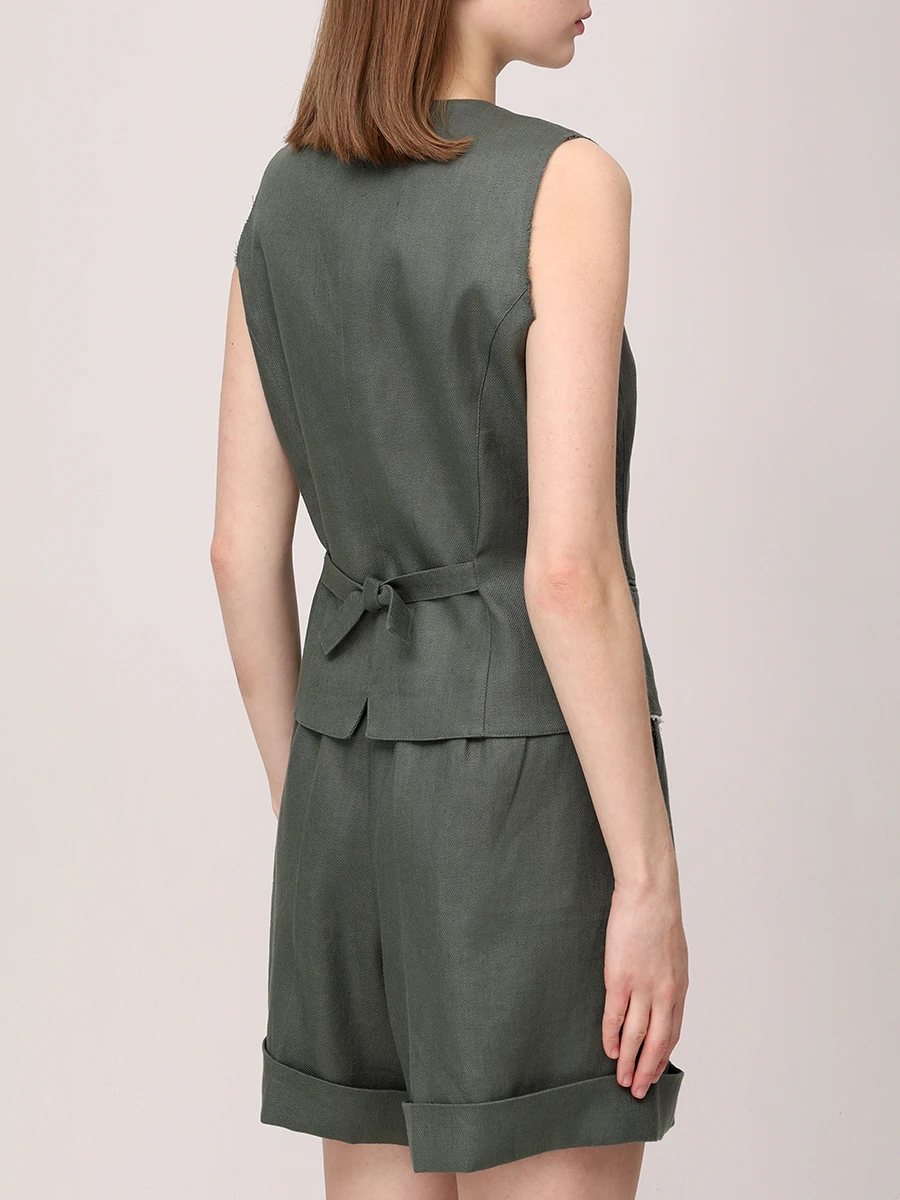 Жилет льняной