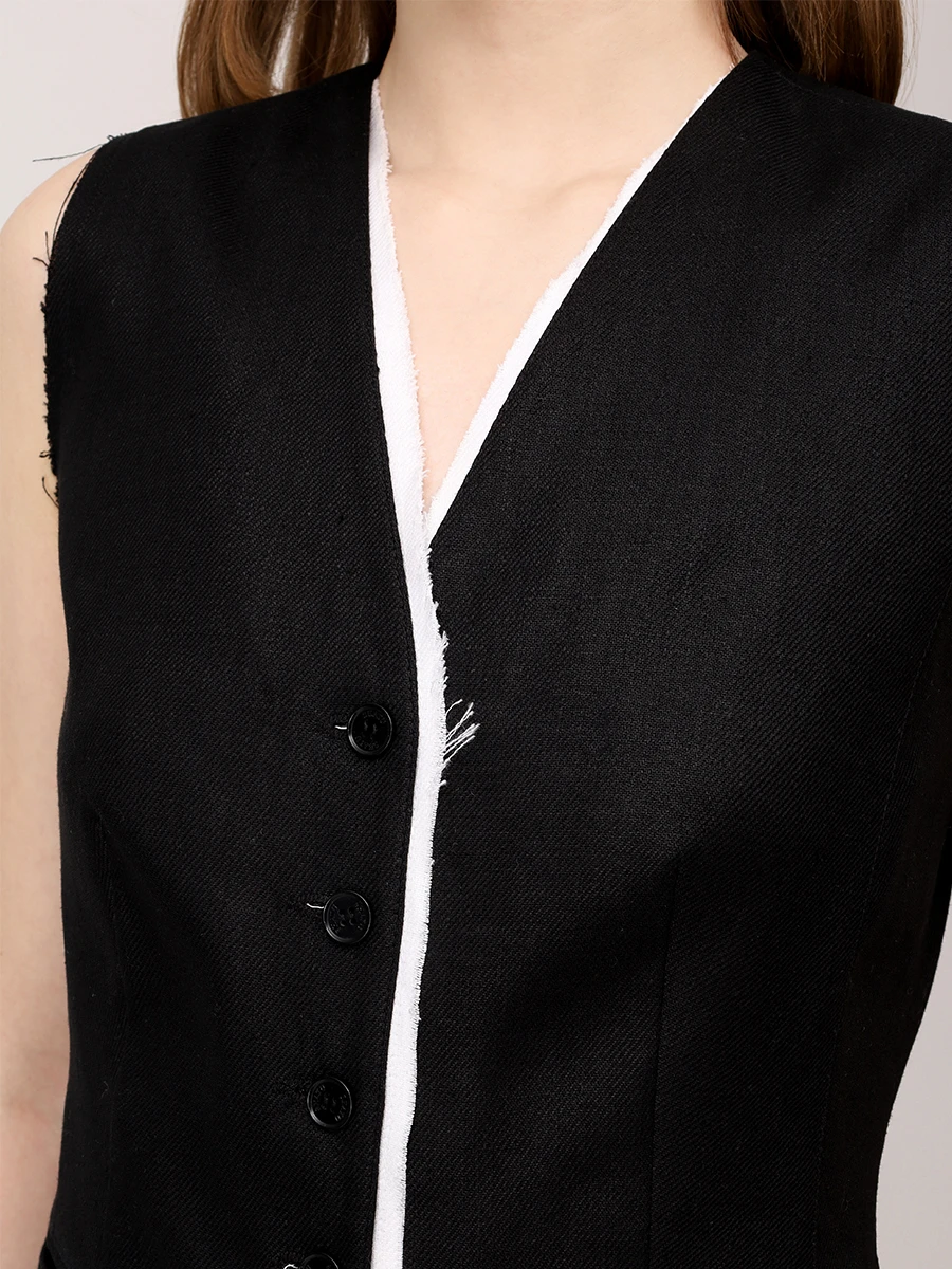 Жилет льняной