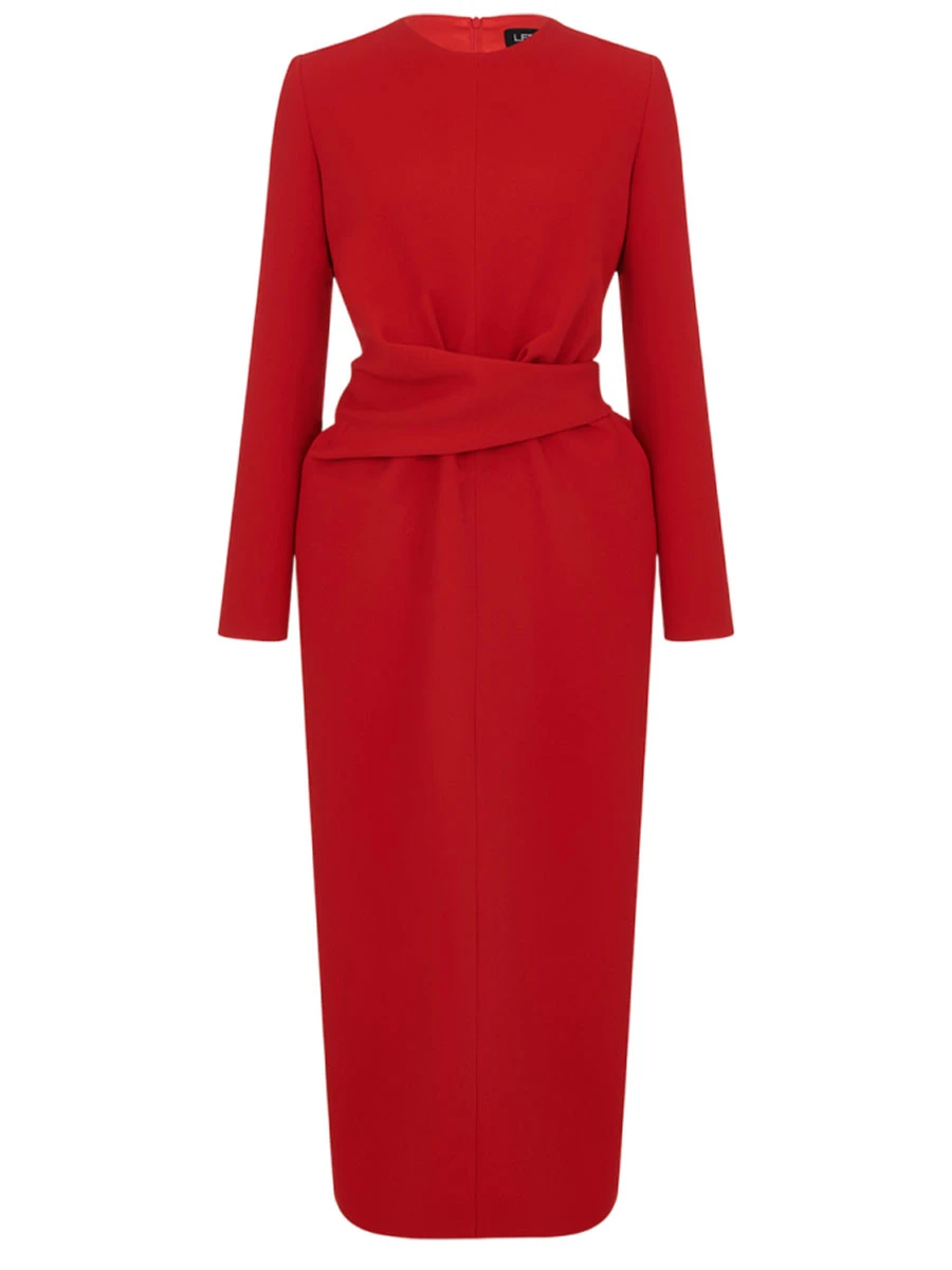 Платье однотонное