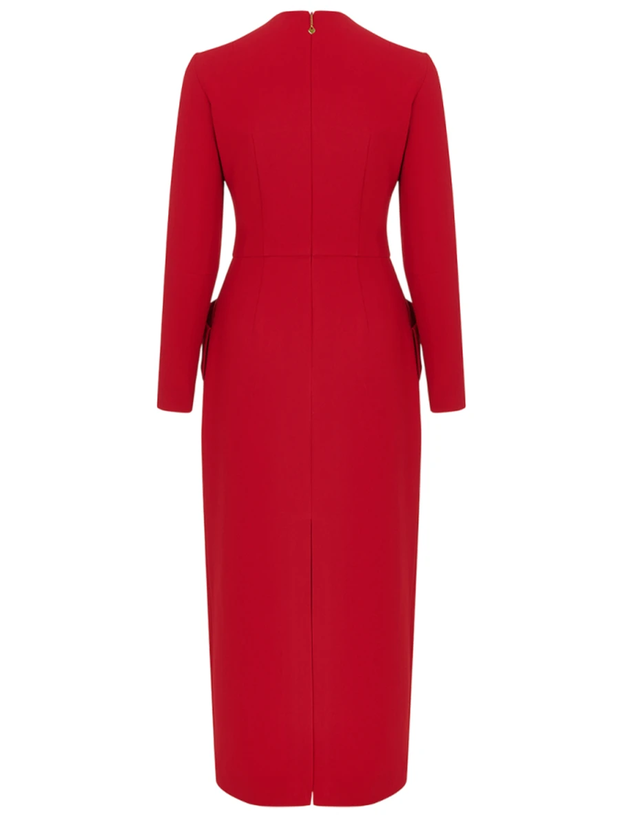 Платье однотонное